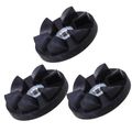 3pcs Black Rubber Gear