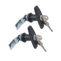 2 PCS Black T Shape Handle