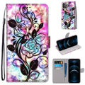 Color Background Hollow Flower