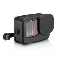 For GoPro HERO12 Black Silicone Case + Side Cover