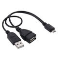 Micro USB to USB 2.0 AM+AF