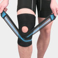 Patella Riding Protective Gear(Black / Sky Blue)