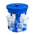 Round Blue with Transparent Cup