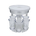 Round Transparent with Transparent Cup