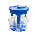 Hexagon Blue with Transparent Cup