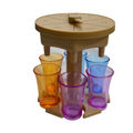 Hexagon Brown with Color Cup
