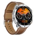 Silver Case Leather Strap