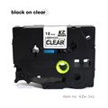 TZe-141 - Black on Clear