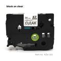 Black on Clear