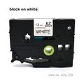 TZe-231 - Black on White
