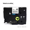 TZe-241 - Black on White