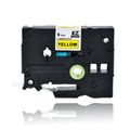TZe-611 (Black on Yellow)