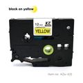 TZe-631 - Black on Yellow