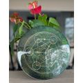 Moss Green Metatrons Cube Circle