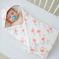 Flamingo Muslin Wrap Blanket