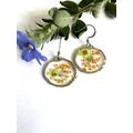 Classy orange blast and green flower