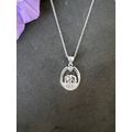 Elephant Framed Necklace