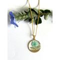 Blue flower necklace