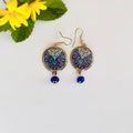 Blue with bead
