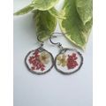 Assymetric silver earrings