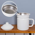 White with Strainer