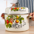 Peach with Visible Lid, metal knob & double inserts
