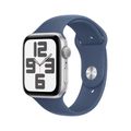 Silver Aluminium Case with Denim Sport Band - S/M
