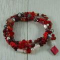 Red with Coral and Goldstone