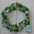 Green with Rhyolite & Peridot