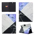 Blue White Stitching