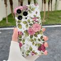 White Backgroud Pink Rose