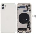 with Side Keys & Power Button + Volume Button Flex Cable & Wireless Charging Module & Motor & Charging Port & Speaker Ringer Buzzer & Card Tray & Camera Lens Cover White