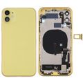 with Side Keys & Power Button + Volume Button Flex Cable & Wireless Charging Module & Motor & Charging Port & Speaker Ringer Buzzer & Card Tray & Camera Lens Cover Yellow