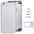 Back Cover + Card Tray + Volume Control Key + Power Button + Mute Switch Vibrator Key Silver