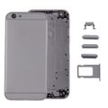Back Cover + Card Tray + Volume Control Key + Power Button + Mute Switch Vibrator Key + Sign Grey