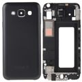 Front Housing LCD Frame Bezel Plate + Rear Housing Battery Back Cover Black