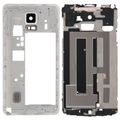Front Housing LCD Frame Bezel Plate + Middle Frame Bezel Back Plate Housing Camera Lens Panel White