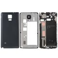 Front Housing LCD Frame Bezel Plate + Middle Frame Bezel Back Plate Housing Camera Lens Panel + Battery Back Cover Black