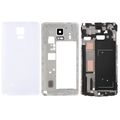 Front Housing LCD Frame Bezel Plate + Middle Frame Bezel Back Plate Housing Camera Lens Panel + Battery Back Cover White