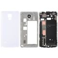 Front Housing LCD Frame Bezel Plate + Middle Frame Bezel Back Plate Housing Camera Lens Panel + Battery Back Cover White