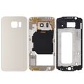 Front Housing LCD Frame Bezel Plate + Back Plate Housing Camera Lens Panel + Battery Back Cover Gold