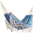 3 Blue Striped Tassel
