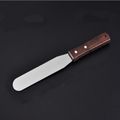 6 inch wooden handle straight spatula