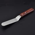 6 inch wooden handle curved spatula