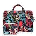 Canvas Colorful Leaves Black