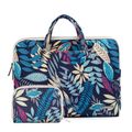 Canvas Colorful Leaves Blue