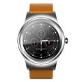 SMA-Round/Orange Leather Strap