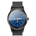 SMA-Round/Black Steel Strap