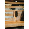 Two Way Club Brush Light Brown Soft and Hard