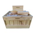Branding on 1 x crate & 1 x block